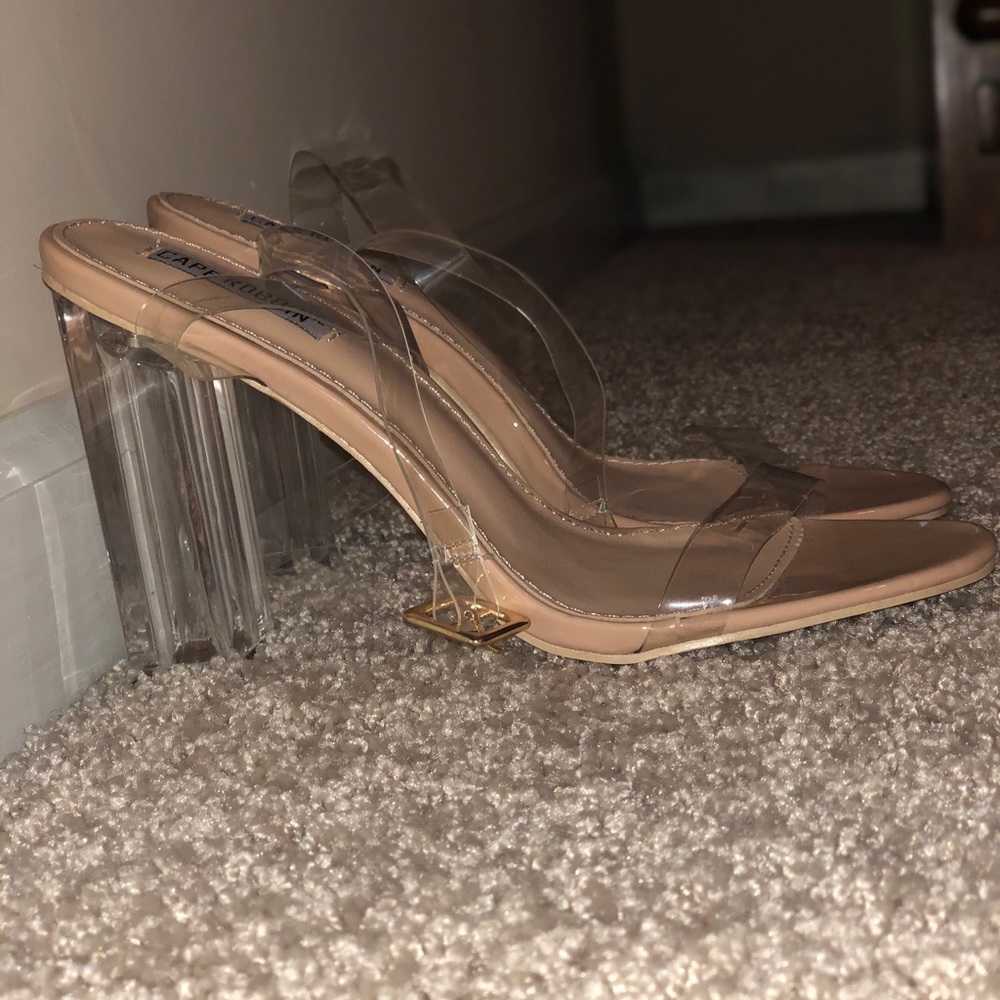 Lucite (clear) heels size 9